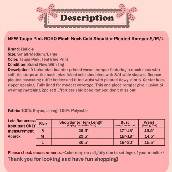 Taupe Pink Mock Neck Cold Shoulder Pleated Romper - Picture 8 of 8